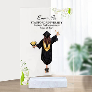 Congratulations On Graduating, Custom Appearance And Texts - Personalized Acrylic Plaque