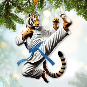 Custom Ornament, Tiger Judo Ornament, Christmas Decor