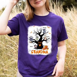 Halloween Tree - Custom Appearance & Name - Personalized T-Shirt - Halloween Family Gift