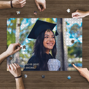 Custom Your Photo, Personalized Wooden Jigsaw Puzzles For Graduation, Graduation Gift