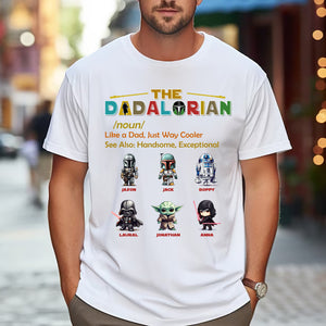 The Dadalorian, Happy Father's Day, Custom Appearances And Texts - Personalized Light Shirt