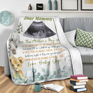 Dear Mommy, This Is Mother's Day - Personalized Fleece Blanket, Gift For Family