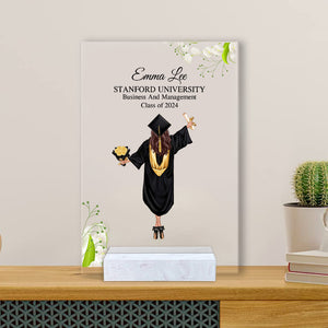 Congratulations On Graduating, Custom Appearance And Texts - Personalized Acrylic Plaque