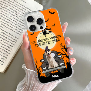 Most Wonderful Time Of The Year - Custom Photo And Name - Personalized Phone Case, Gift For Halloween