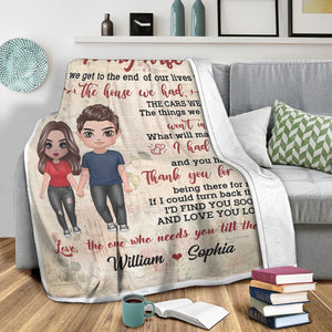 The House We Had - Custom Couple Appearances And Names - Personalized Fleece Blanket