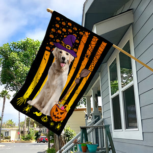 Pumpkin And Pet, Happy Halloween - Personalized Photo Flag - Gift For Pet Lover, Halloween Gift