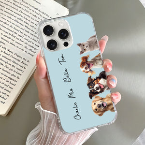 Custom Photo, Name And Background Color - Personalized Phone Case, Personalized Gift