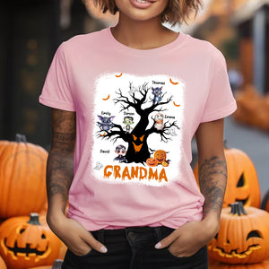 Halloween Tree - Custom Appearance & Name - Personalized T-Shirt - Halloween Family Gift