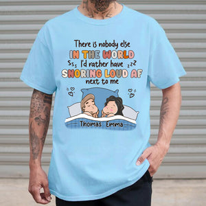 Together in Every Decibel: 'Snoring Soulmate' Personalized Couple's Tee - Gift For Couple, Family