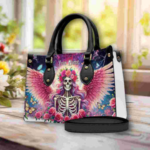 Skull Lady Evil Personalized Leather Handbag