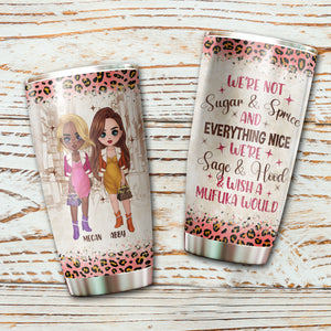 Personalized Sugar & Spice Besties Tumbler, Gift For Best Friend