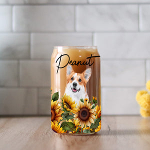 My Best Friend - Custom Pet Photo And Name - Personalized Glass Bottle, Frosted Bottle, Gift For Pet Lovers