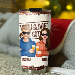 Personalized Congrats On Being Husband Tumbler, Husband & Wife, Best Gift For Couple