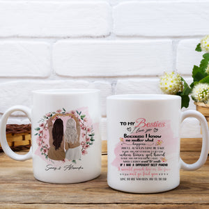 Personalized To My Besties Mug, The One Who Needs You Till The End, Gift For Best Friends