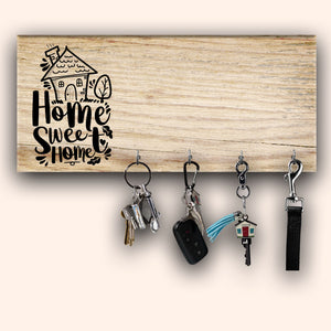 Welcome Home - Home Sweet Home - Custom Appearance And Name - Personalized Key Hanger, Key Holder - Family Gift